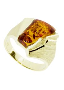 Fingerring OSTSEE-SCHMUCK "- Mette - Gold 333/000 - Bernstein" Gr. 58, gold (gold 333, goldfarben, gelb), Fingerringe, Damen, 58, Fingerring