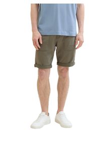 Bermudas Tom Tailor, Herren, Gr. 32, N-Gr, gr&uuml;n (smokey olive gr&uuml;n), Obermaterial: 97% Baumwolle, 3% Elasthan, unifarben, regular fit kniefrei, Hosen Bermudas, Sommerhose mit Utility Details