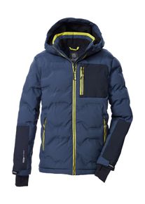 Steppjacke Killtec "KSW 203 BYS QLTD JCKT", Jungen, Gr. 140, nachtblau, Obermaterial: 100% Polyester;Futter: 100% Polyester;F&uuml;llung: 100% Polyester, Jacken Steppjacke, Winddichte Kinderjacke mit 10.000 mm Wassers&auml;ule, verstellbarer Kapuze