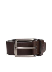 Lederg&uuml;rtel Tommy Hilfiger "DENTON 3.5 cm breit", Herren, Gr. 110, coffee bean, Web, Rindsleder, G&uuml;rtel Lederg&uuml;rtel, Gr&ouml;&szlig;enverstellbar