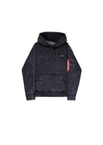 Hoodie Alpha Industries "Backprint Hoodie Vintage ", Herren, Gr. L, schwarz, Obermaterial: 70% Baumwolle, 30% Polyester, regular fit, Sweatshirts Hoodie