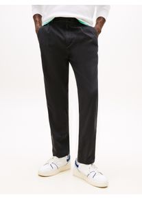 Stoffhose Tommy Jeans "TJM ISAAC LIGHT COTTON PANTS", Herren, Gr. 36, L&auml;nge 32, schwarz, Web, Obermaterial: 100% Baumwolle, unifarben, regular fit lang, Hosen Stoffhose, Mit G&uuml;rtelschlaufen