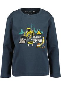 Langarmshirt Blue Seven "Blue Seven Langarmshirt", Jungen, Gr. 116, blau (5780, dk blau), 100% Baumwolle, normal, Rundhals, Shirts Langarmshirt