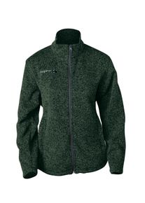Strickfleecejacke DEPROC Active "ELKFORD WOMEN", Damen, Gr. 48 (XL), gr&uuml;n, 100% Polyester, mit Gummizug, Jacken Strickfleecejacke, auch in Gro&szlig;en Gr&ouml;&szlig;en erh&auml;ltlich