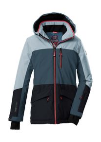 Skijacke Killtec "KSW 208 GRLS SKI JCKT", M&auml;dchen, Gr. 164, blau (denim), Obermaterial: 100% Polyester;Futter: 100% Polyester;F&uuml;llung: 100% Polyester, Jacken Skijacke, Wasserdichte, atmungsaktive Kinderjacke mit Schneefang und Taschen
