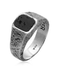 Siegelring HAZE & GLORY "Ring Siegelring - Firestarter 925 Silber" Gr. 64, silber, Fingerringe, Herren, 64, ohne Stein, Silber 925 (Sterlingsilber), 10mm, Siegelring