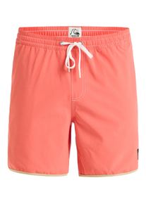 Boardshorts Quiksilver "Original Scallop 17", Herren, Gr. S, rot (spiced coral), 92% Polyester, 8% Elasthan, Hosen Boardshorts