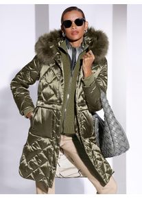 CR&Eacute;ATION L Steppmantel CREATION L, Damen, Gr. 48, gr&uuml;n (khaki), 100% Polyamid, Wattierung:100% Polyester, unifarben, unifarben mit Farbeinsatz, unifarben mit Farbeins&auml;tzen, M&auml;ntel Steppmantel