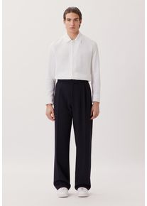 Businesshemd STUDIO SEIDENSTICKER "Studio", Herren, Gr. XS ( 35-36), normale &Auml;rmell&auml;ngen, wei&szlig;, 100% Baumwolle, Strukturmuster, regular fit, Hemden Businesshemd, Regular 1/1 Reverskragen Struktur