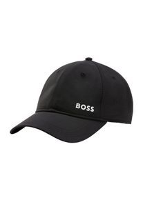 Fitted Cap BOSS Green "Lach-RS", Herren, schwarz (schwarz 001), Web, Kunstfaser, unifarben, Caps Fitted Cap, Technical Sport Ripstop, UV-Protection, Weite verstellbar