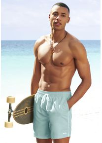 Badeshorts Bench., Herren, Gr. XL (54/56), N-Gr, gr&uuml;n (mint), Microfaser, Microfaser, Polyester, kontrastfarbene Details, Badehosen Badeshorts, in modischen Pastellfarben