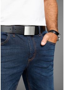 MAN'S WORLD Koppelg&uuml;rtel MAN'S WORLD, Herren, Gr. 145, schwarz, Rindsleder, unifarben, G&uuml;rtel Koppelg&uuml;rtel, mit zeitloser mattsilberne Koppelschlie&szlig;e bis Gr. 135 - NEW