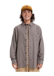 Langarmhemd Quiksilver "Motherfly Heather", Herren, Gr. L, US-Gr&ouml;&szlig;en, chocolate braun, Obermaterial: 100% Walkfrottier;, Hemden Langarmhemd