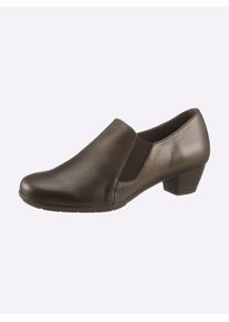 Pumps Casual Looks, Damen, Gr. 42, braun (bronzefarben), Glattleder, Schuhe Pumps