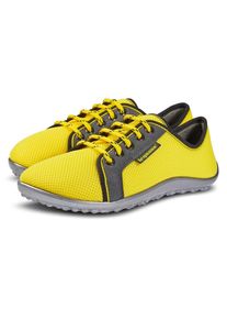 Barfu&szlig;schuh Leguano "AKTIV", Damen, Gr. 36, gelb, Textil, Schuhe Barfu&szlig;schuh, Freizeitschuh, Halbschuh, Schn&uuml;rschuh mit ergonomischer Formgebung