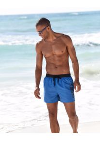 Badeshorts s.Oliver, Herren, Gr. L (52), Kurz, blau (blau (kurzgr&ouml;&szlig;e)), Microfaser, Polyester, Badehosen Badeshorts