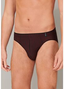 Minislip Schiesser "Long Life Soft", Herren, Gr. 6, rot (500, rot), Single Jersey, Obermaterial: 75% Modal, 15% Polyester, 10% Elasthan, k&ouml;rpernah, Unterhosen Minislip, gestreift, ohne Eingriff, optimales Feuchtigkeitsmanagement