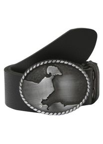 Koppelg&uuml;rtel RETTUNGSRING G&Uuml;RTEL, Damen, Gr. 11,5, schwarz, Leder, unifarben, G&uuml;rtel Koppelg&uuml;rtel