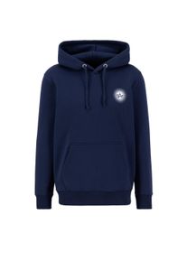 Hoodie Alpha Industries "Doted SL Hoodie", Herren, Gr. M, blau (ultra navy), Obermaterial: 80% Baumwolle 20% Polyester, regular fit, Sweatshirts Hoodie