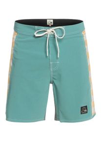 Boardshorts Quiksilver "Original Arch 18", Herren, Gr. 28(XS), blau (brittany blau), Obermaterial: 46% Microfaser, 40% Microfaser, 8% Elasthan, 6% Walkfrottier;, Hosen Boardshorts