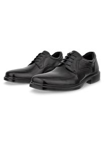 Schn&uuml;rschuh Ecco "Helsinki 2", Herren, Gr. 43, schwarz, Glattleder, Schuhe Schn&uuml;rschuh, Freizeitschuh, Halbschuh, Schn&uuml;rschuh mit herausnehmbarem Fu&szlig;bett