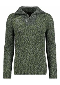 Troyer Ragman, Herren, Gr. 52, dunkelgr&uuml;n, 393, Strick, 100% Baumwolle, hoch geschlossener Ausschnitt, Pullover Troyer