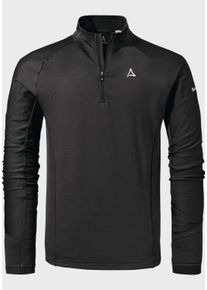 Sch&ouml;ffel Funktionsshirt SCH&Ouml;FFEL "Hiking Longsleeve Style Cascata MNS", Herren, Gr. 56, schwarz (9990, schwarz), Oberstoff: 94% Polyester, 6% Elasthan, V-Ausschnitt, Shirts Funktionsshirt