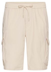 Shorts BOSS Green "S Urbanex-Cargo", Herren, Gr. 54, N-Gr, beige (open beige284), Web, Obermaterial: 100% Elastomultiester, unifarben, regular fit, Hosen Shorts, mit Cargotaschen Cargohose Stretchhose Businesshose Anzughose