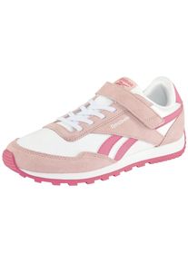 Sneaker Reebok CLASSIC "REEBOK GLIDE LOW ELASTIC & TOP STRAP", M&auml;dchen, Gr. 30, ftwrwei&szlig;, subtlepink, passionpink, Leder, Synthetik, Textil, Schuhe Sneaker