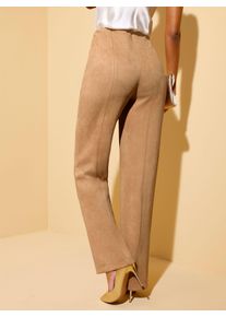 CR&Eacute;ATION L Webhose CREATION L, Damen, Gr. 46, Normalgr&ouml;&szlig;en, braun (camel), 90% Polyester, 10% Elasthan, unifarben, Hosen Webhose