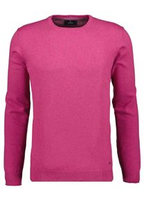 Rundhalspullover Ragman, Herren, Gr. 56, pink (magenta, 428), Strick, 95% Baumwolle 5% Cashmere, Rundhals, Pullover Rundhalspullover