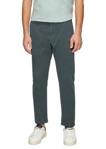 Chinohose s.Oliver, Herren, Gr. 31, L&auml;nge 34, grau (dunkelgrau), Web, Obermaterial: 98% Baumwolle, 2% Elasthan, unifarben, lang, Hosen Chinohose, mit Stretch