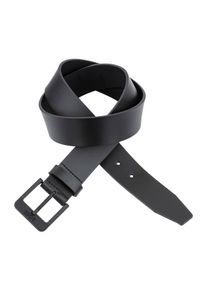 Lederg&uuml;rtel BOSS "Jemio-B_Sz40", Herren, Gr. 11,5, schwarz (schwarz 001), Rindsleder, unifarben, G&uuml;rtel Lederg&uuml;rtel, mit BOSS-Pr&auml;gung im Metall