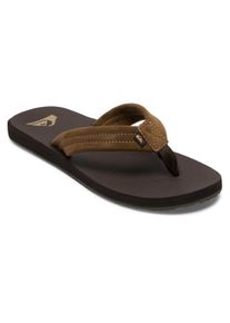 Sandale Quiksilver "Carver Suede Core", Herren, Gr. 9(42), braun (braun 1), Obermaterial:Obermaterial: Leder / Au&szlig;ensohle: Synthetischer Gummi;, Schuhe Sandale