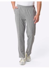 Schlupfhose CLASSIC, Herren, Gr. 44/46, Normalgr&ouml;&szlig;en, grau (grau, meliert), 50% Baumwolle, 50% Polyester, 12% Polyester, 88% Baumwolle, meliert, Hosen Schlupfhose