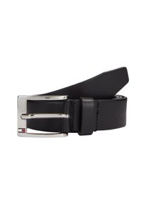 Lederg&uuml;rtel Tommy Hilfiger "New Aly Belt 3,5 cm breit", Herren, Gr. 11,5, schwarz, Leder, G&uuml;rtel Lederg&uuml;rtel, mit quadratischer Logo-Metallschnalle
