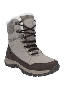 Wanderschuh Hi-Tec "Hi-Tec Stiefel Riva Mid Wp Frauen", Damen, Gr. 38, Normalschaft, insel, fossil, schwarz, tinte, PU, Kunstfell, EVA, Gummi, Schuhe Wanderschuh