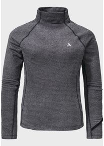 Sch&ouml;ffel Funktionsshirt SCH&Ouml;FFEL "Longsleeve Cristallo L", Damen, Gr. 42, blau (8820, blau), Oberstoff : 68% Polyester 24% Wolle 8% Nylon, V-Ausschnitt, Shirts Funktionsshirt