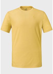 Sch&ouml;ffel Funktionsshirt SCH&Ouml;FFEL "Urban T Shirt Style Galerne MNS", Herren, Gr. 46, gelb (5205, gelb), Oberstoff: 74% Polyester, 26% Lyocell, Rundhals, Shirts Funktionsshirt
