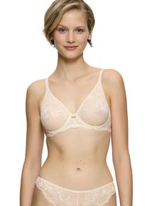 B&uuml;gel-BH Triumph "Amourette Charm", Damen, Gr. 90, Cup B, beige (creamy dream), Spitze, Obermaterial: 74% Polyamid, 26% Elasthan, BHs B&uuml;gel-BH, elegante Stretch-Spitze, weich, Cups leicht gef&uuml;ttert