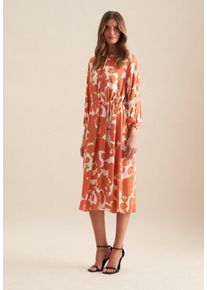 Sommerkleid Seidensticker "Schwarze Rose", Damen, Gr. XXL44, Normalgr&ouml;&szlig;en, rosa (rosa, pink), 100% Viskose, Paisley, regular fit, Rundhals, Kleider Sommerkleid, 7/8 Rundhals Paisley