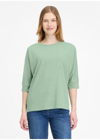 Langarmshirt Ragwear "SHIMONA", Damen, Gr. XL, gr&uuml;n (dusty gr&uuml;n), Jersey, Obermaterial: 50% Baumwolle, 50% Polyester, unifarben, regular fit normal, Rundhals, Shirts Langarmshirt