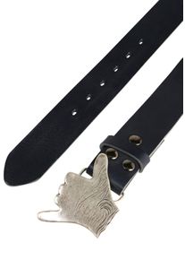 Lederg&uuml;rtel RETTUNGSRING G&Uuml;RTEL, Damen, Gr. 110, blau (dunkelblau), Leder, unifarben, G&uuml;rtel Lederg&uuml;rtel, mit austauschbarer Schlie&szlig;e &raquo;Hang Loose Silber&laquo;