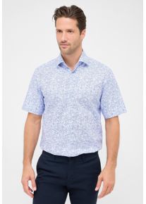 Kurzarmhemd Eterna "MODERN FIT", Damen, Gr. 42, Normalgr&ouml;&szlig;en, blau, Twill, 100% Baumwolle, tailliert, Manschette, Hemden Kurzarmhemd, NON IRON (b&uuml;gelfrei)