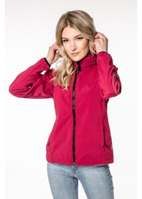 Softshelljacke DEPROC Active "NIGEL PEAK Women", Damen, Gr. 58 (4XL), pink, 96% Polyester; 4% Elasthan, mit Gummizug, Jacken Softshelljacke, auch in Gro&szlig;en Gr&ouml;&szlig;en erh&auml;ltlich