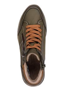 Stiefelette Jana, Damen, Gr. 38, gr&uuml;n (khaki), Lederimitat, Schuhe Stiefelette