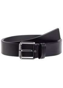 Lederg&uuml;rtel Calvin Klein Jeans "CK MUST 35MM", Herren, Gr. 11,5, schwarz, Rindsleder, unifarben, G&uuml;rtel Lederg&uuml;rtel, Logopr&auml;gung am Verschluss