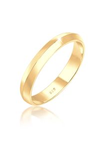 Silberring Elli "Ring Paaring Basic Trend Stapelring 925 Silber" Gr. 56, gold, Fingerringe, Damen, 56, Silber 925 (Sterlingsilber), Silberring