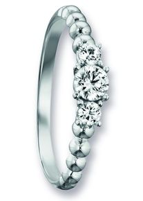 Goldring ONE ELEMENT "Zirkonia Ring aus 333 Wei&szlig;gold" Gr. 56, silber, Fingerringe, Damen, 56,mit Zirkonia, Wei&szlig;gold 333, Goldring