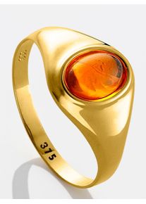 Fingerring Lady Gr. 19, gold (gelbgold 375), Fingerringe, Damen, 19, Gold Metall, Gold, Metall, Fingerring